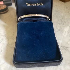 Tiffany Etoile Platinum Bangle Bracelet